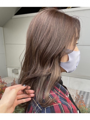 アッシュベージュ&ハイライトグレージュ【SAE】