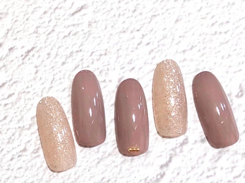 オフィスにもにも◎ベージュネイル☆高田馬場 ネイル マツエク