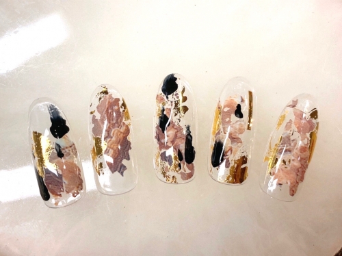 ネイルを秋色に♪新作定額シンプルデザイン☆高田馬場 ネイル マツエク