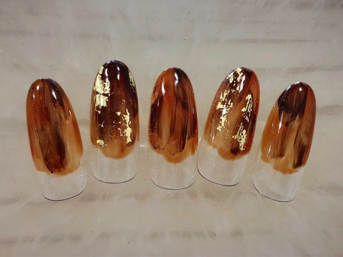 べっ甲カラーネイル☆高田馬場 美容室 ネイル マツエク