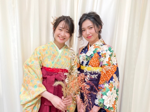 2021年　卒業式　袴着付け　ヘアセットご予約承り中