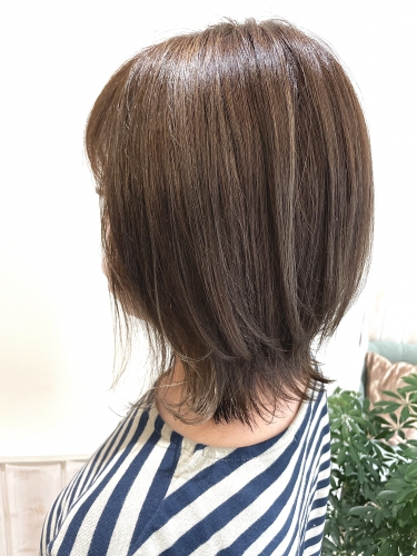 白髪ぼかしハイライト