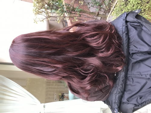 ツヤカラー　ピンクブラウン