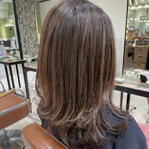 白髪ぼかしハイライト