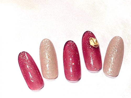 大人女子にオススメ◎ラメネイル☆高田馬場 ネイル マツエク