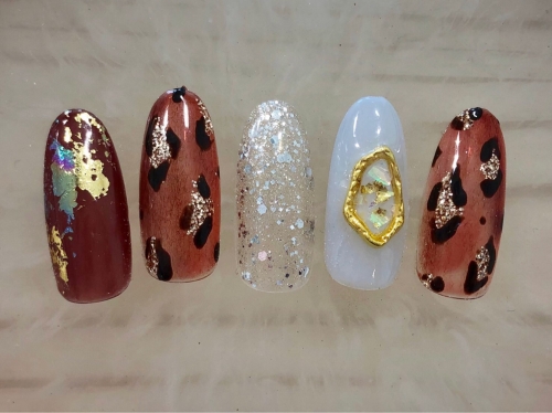 大人レオパード☆高田馬場 ネイル マツエク