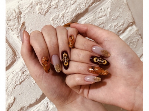 秋色ネイル☆高田馬場 ネイル マツエク