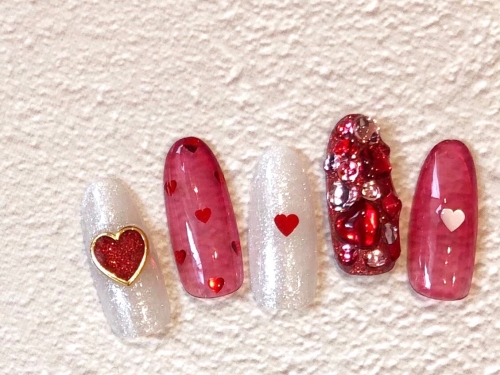 クリスマスまで使えるシースルーネイル☆高田馬場 ネイル マツエク