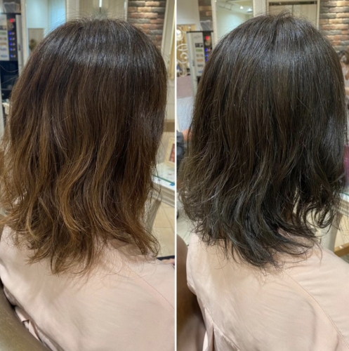 カーキグレージュ　浅草　美容室