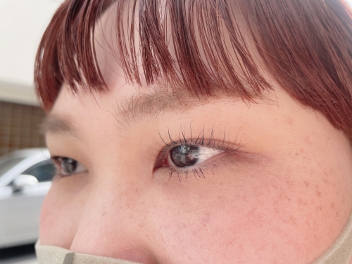 パリジェンヌで上向きまつ毛に♪