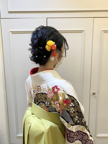 卒業式　北千住　袴着付け