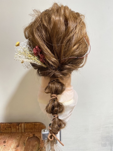 編みおろしアレンジ