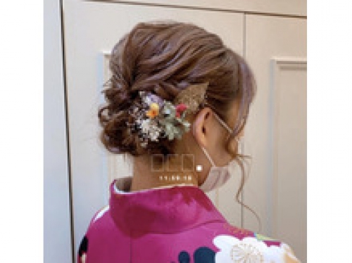 卒業式　着付けヘアセット