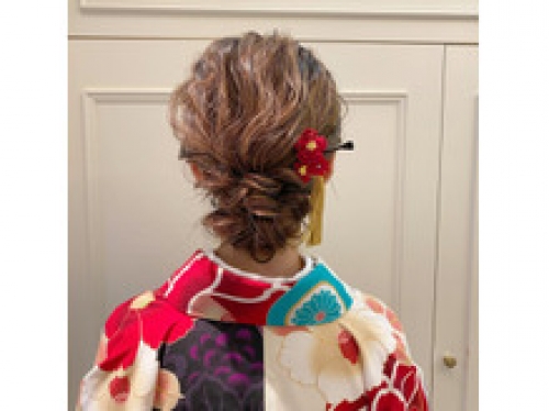 卒業式ヘアセット　北千住　美容室着付け