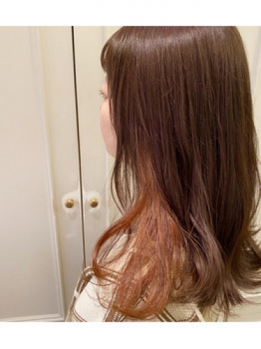 オレンジインナーカラー☆