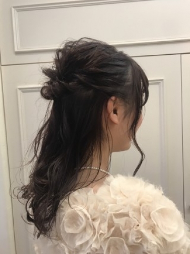 卒業式　袴着付け　謝恩会　ヘアセット