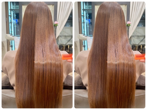 理想的なナチュラルストレートヘアに☆酸熱