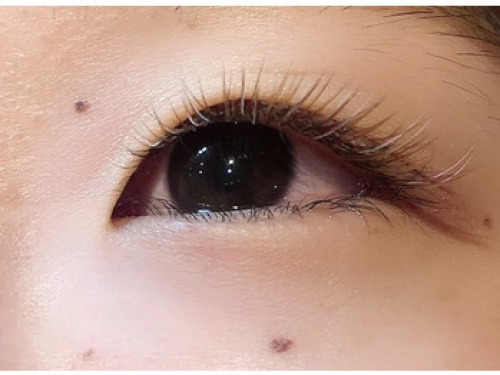 ホワイト×ブラウン　カラーエクステ