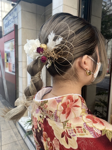 卒業式、ポニーテールアレンジ