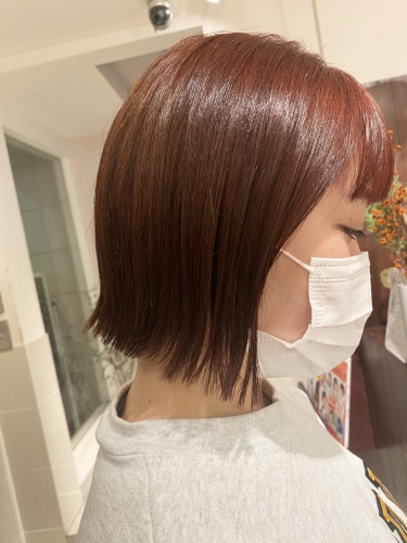 重めのラインでも可愛い切りっぱなしスタイル