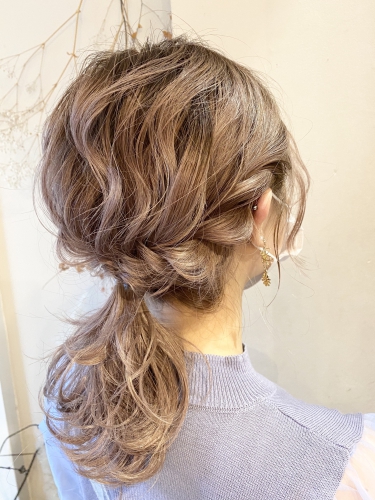 結婚式☆ ポニーテールアレンジ