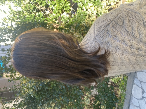 透明感抜群！オリーブベージュカラー