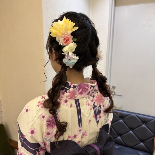 浴衣 ヘアセット 北千住