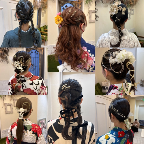 卒業式ヘアセット