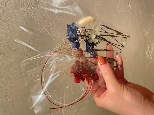 ヘアセット　髪飾り　卒業式