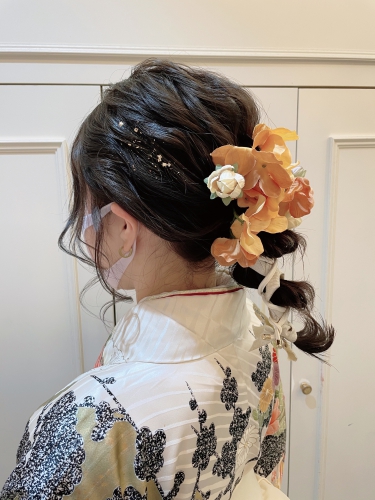 金箔 卒業式 ヘアセット