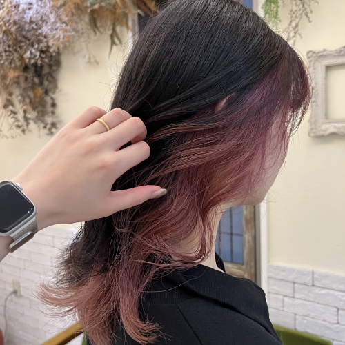 インナーカラー カシスピンク