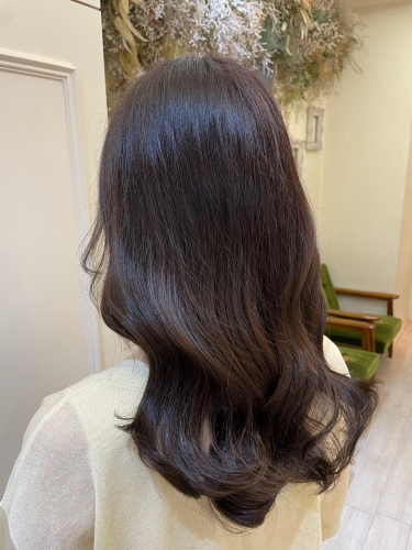 韓国風 暗髪カラー 北千住