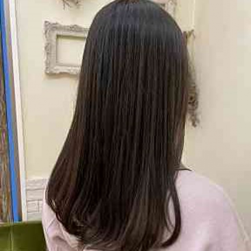 暗髪 艶カラー 北千住