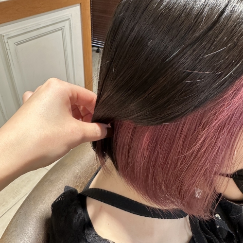 インナーカラー ☆ カシスピンク