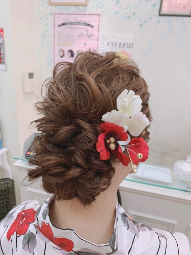 浴衣 着付け ヘアセット 北千住