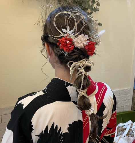 卒業式ヘアセット