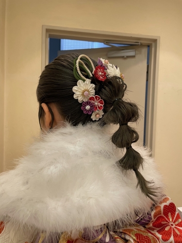 ヘアセット＊　　北千住　卒業式　袴着付け