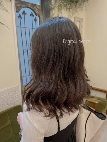 コテ巻き風☆デジタルパーマ