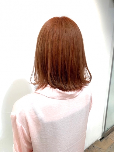 夏にオススメ☆Wカラーのオレンジベージュ☆高田馬場 美容室 酸熱 髪質改善トリートメント