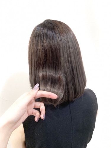 アディクシーカラーグレーパール×ハイライト☆高田馬場 美容室 酸熱 髪質改善トリートメント
