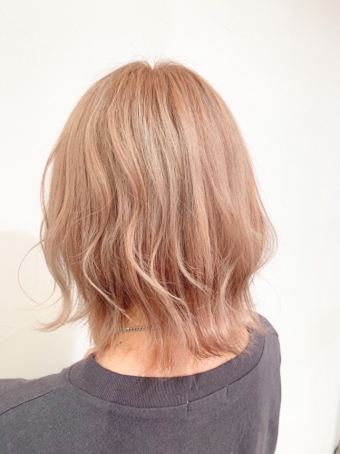 透け感！ミルクティーベージュ☆高田馬場 美容室 酸熱 髪質改善トリートメント