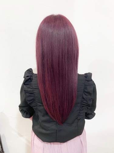 酸熱トリートメントならWカラーも艶髪に◎高田馬場 美容室 酸熱 髪質改善トリートメント