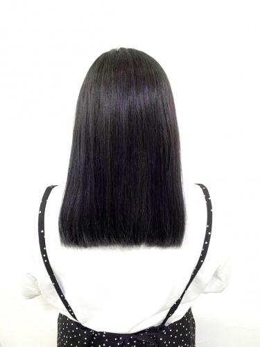 落ち着きのあるカラーにしたい方へ☆ブルーブラック☆高田馬場 美容室 酸熱 髪質改善トリートメント