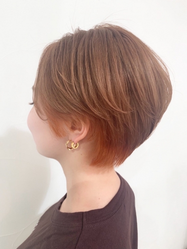 オレンジベージュ☆高田馬場 美容室 酸熱 髪質改善トリートメント