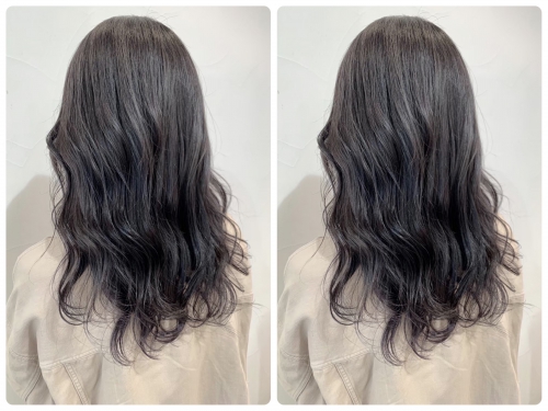 ブルーアッシュ×グレーハイライト