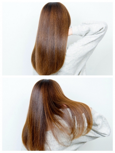 酸熱でナチュラルストレート☆高田馬場 美容室 酸熱 髪質改善トリートメント
