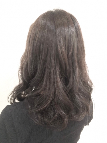 透明感カラーグレージュで大人可愛いミディアム☆高田馬場 美容室 酸熱 髪質改善トリートメント