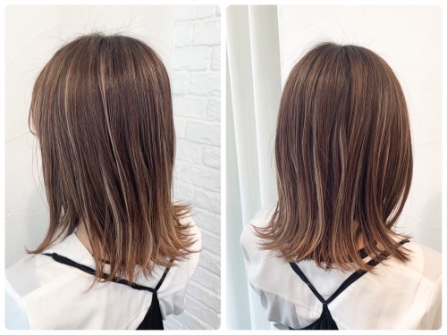 ヘーゼルベージュ×ハイライト