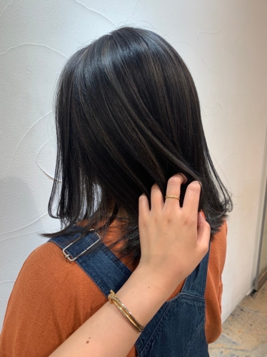 ブルーパープルアッシュ×グレーハイライト