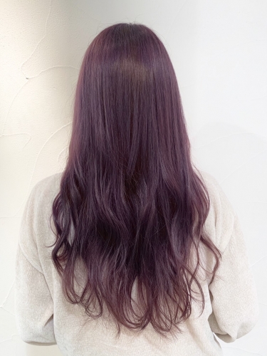 カラーでのイメチェンはWカラーのパープルアッシュ☆高田馬場 美容室 酸熱 髪質改善トリートメント